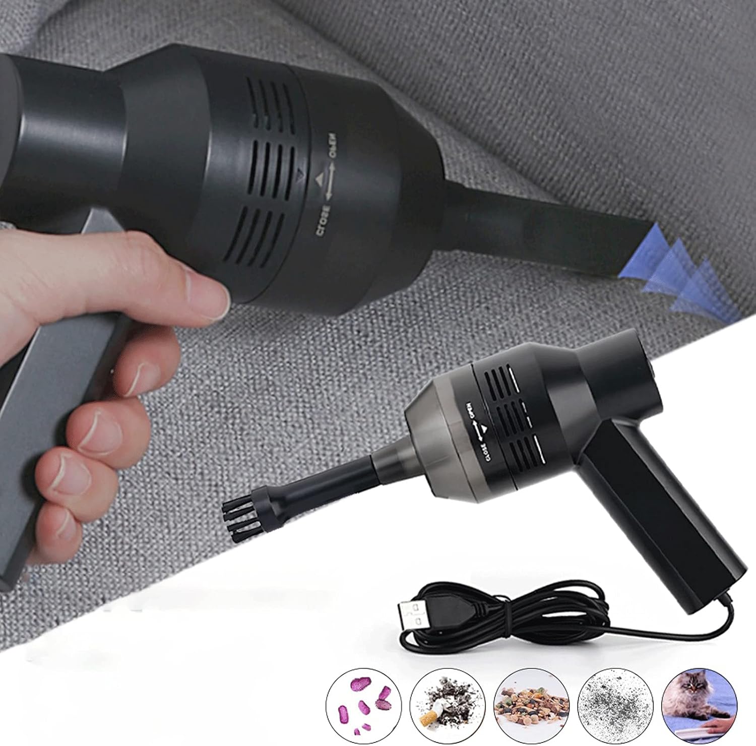 Hand held Vacuum Portable Car Vacuum Cleaner Handheld Auto Home Hair Vacuum Cleaner Strong Suction Desktop Cleaning Machine
