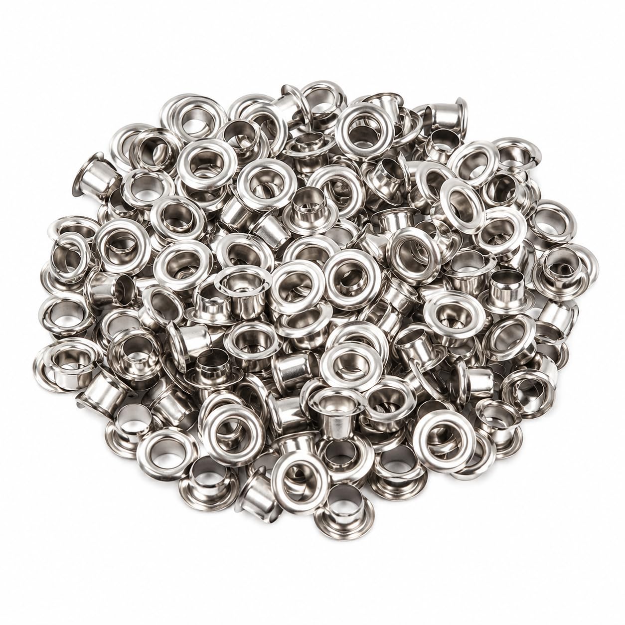 Zenith Silver Metal Eyelet for Grommet Hole Rivets (Silver, 250 Piece) Sets Round Eyelets Grommets for Belts Cloths and Other Craft-picture-12