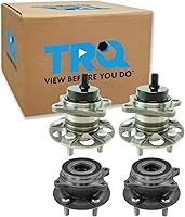 Vista 154 de TRQ Par de conjunto de cubo de cojinete de rueda delantera izquierda derecha, 2 piezas compatible con Lexus GX460 2003-2009 GX470 2003-2023 Toyota