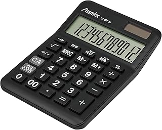 アスカ 電卓ブラック C1259BK 12桁 早打ち対応