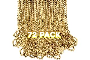 Windy City Novelties 33" Mardi Gras Beads In Bulk (72 Pack)