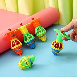 20PCS Light Up Flashing Spinning Tops, LED Light Up Flashing UFO Spinning Tops，Gyroscope Novelty Bulk Toys Party Favors for Stress Relief Toys