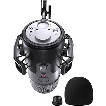 Blue Yeti Microphone Shock Mount for Blue Yeti BM400 Series Nano Microphones Anti-Vibration Black