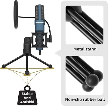 TONOR USB Microphone TC-777 and Microphone Isolation Shield