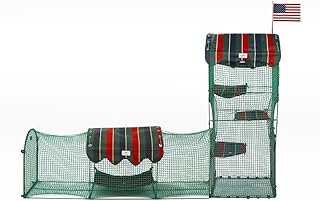 Kittywalk Town & Country Collection Outdoor Cat Enclosure - Green