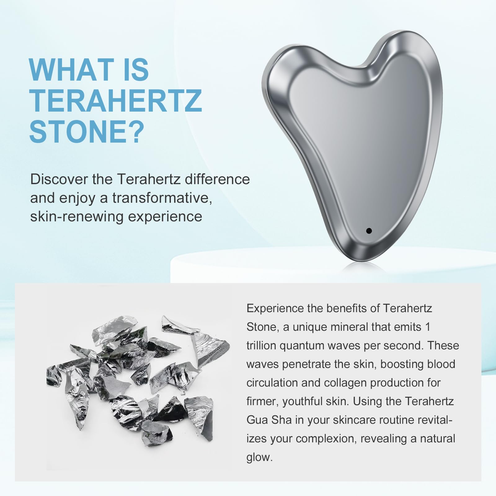 Terahertz Stone Gua Sha narzędzia do skrobania Gua Sha narzędzia do twarzy Guasha narzędzie do masażu drenażu limfatycznego twarzy