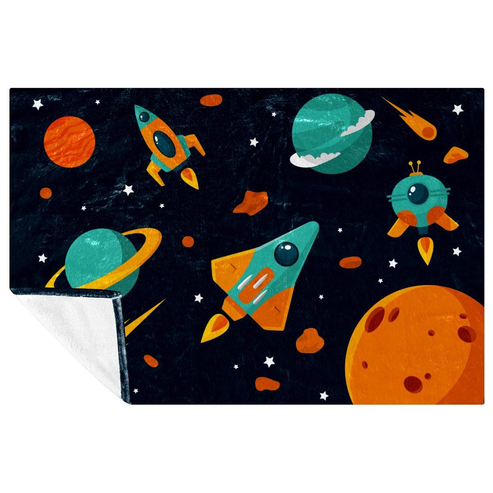 Couverture douce Starship 150x100 cm chaude pour lit et canapé