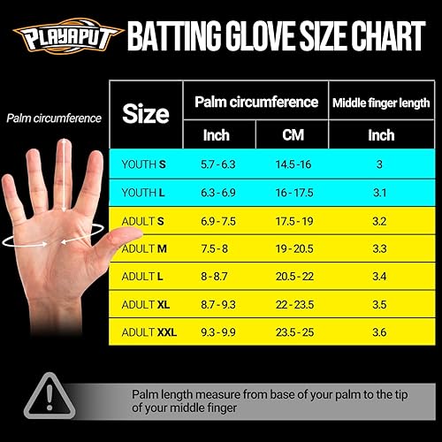 Miniatura 2 de Guantes de bateo para béisbolsóftbol, súper agarre, guantes de bateo duraderos y cómodos con material antisísmico SBR, múltiples guantes de bateo de