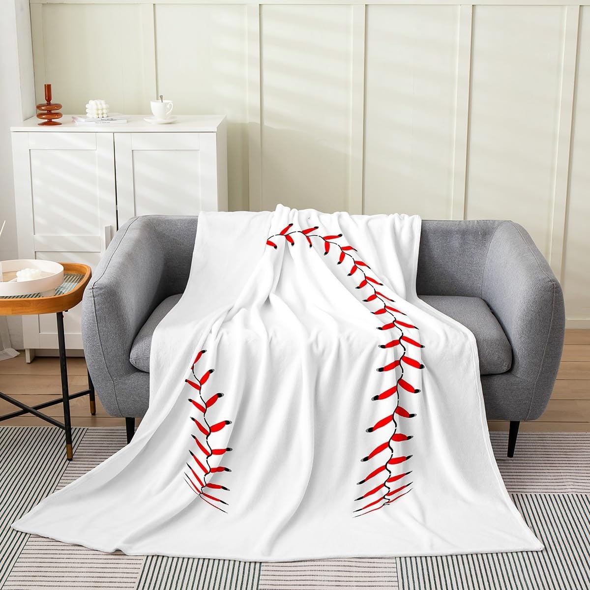 Feelyou Baseball Flannel Fleece Throw Blanket Queen 90"x90" Kids Black Softball Plush Blanket for Boys Girls Sports Theme Fuzzy Blanket Baseball Games Gift for Baseball Lover All Season Bed Blanket