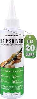 Professional Regripping Fits 20 Clubs Golf Grip Solvent, 5 oz Golf Grip Tape Solution for Easy Regripping and Golf Club Repair