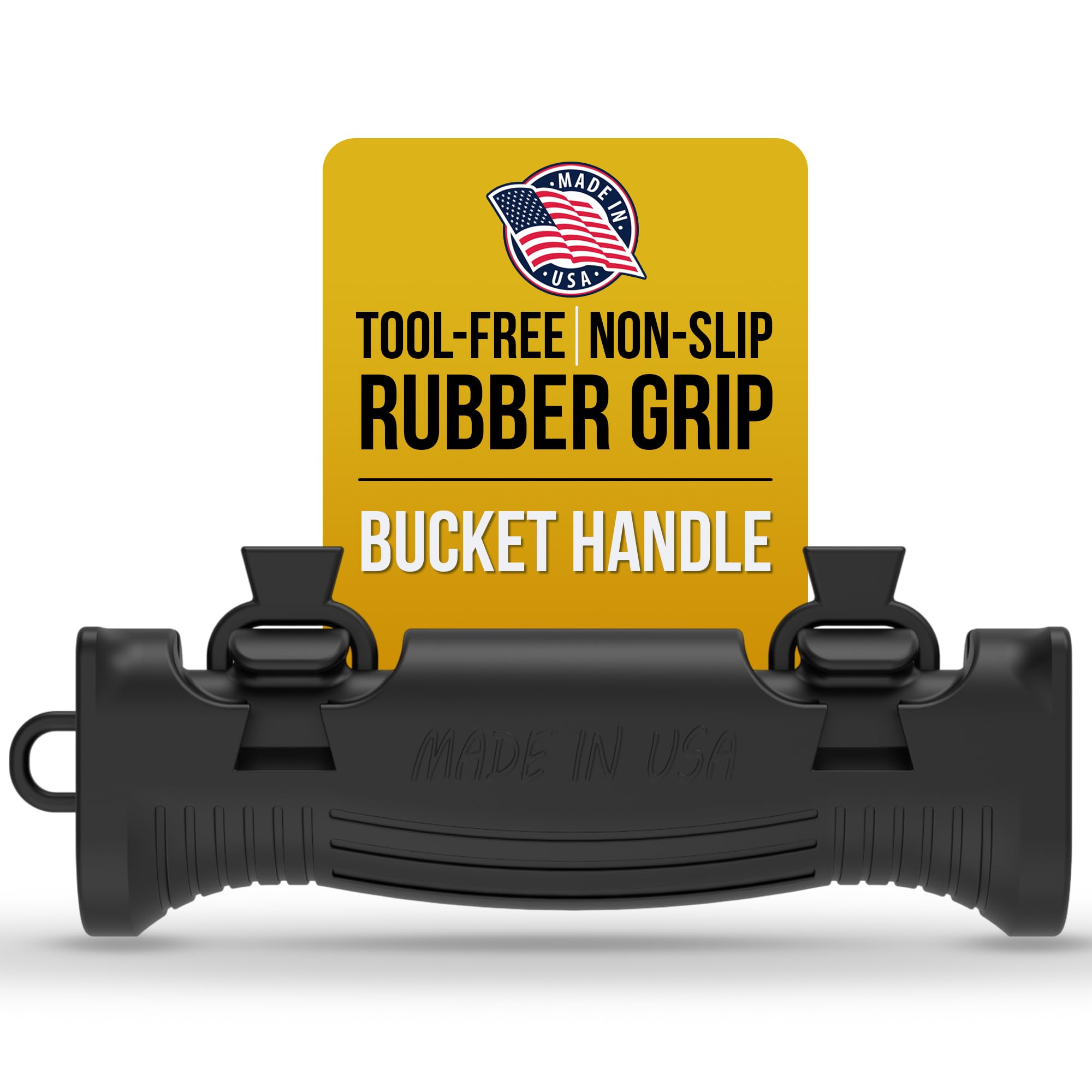 TEC Products HANDTEC Bucket Handle Grip - Ergonomic Rubber Handle Replacement for Construction, Farming, Gardening & DIY Projects - Non-Slip & Durable - Made in USA - Pack of 1 (4.75 x 1.5 Inches)