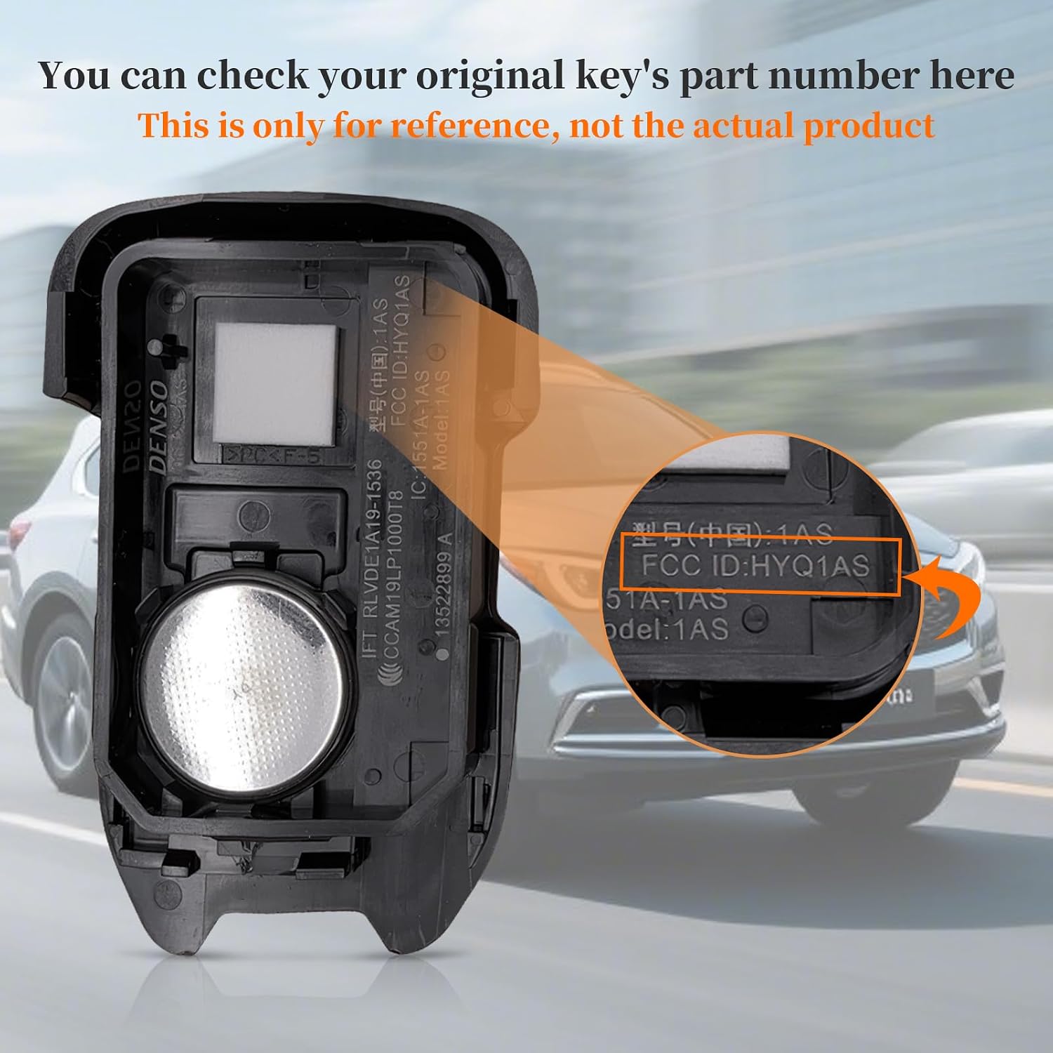 KEYECU Smart Remote Key Fob Replacement for GMC Terrain 2021 2022 2023 2024 Keyless Entry Car Key 5 Buttons 315MHz FCC ID: HYQ1AS image 2