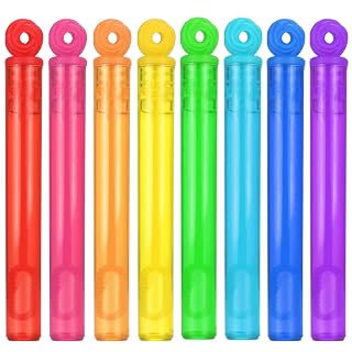 32 Piece Mini Bubble Wands Bulk, 8 Color Bubbles Party Favor Assortment Box - Amazon product rated Grade B