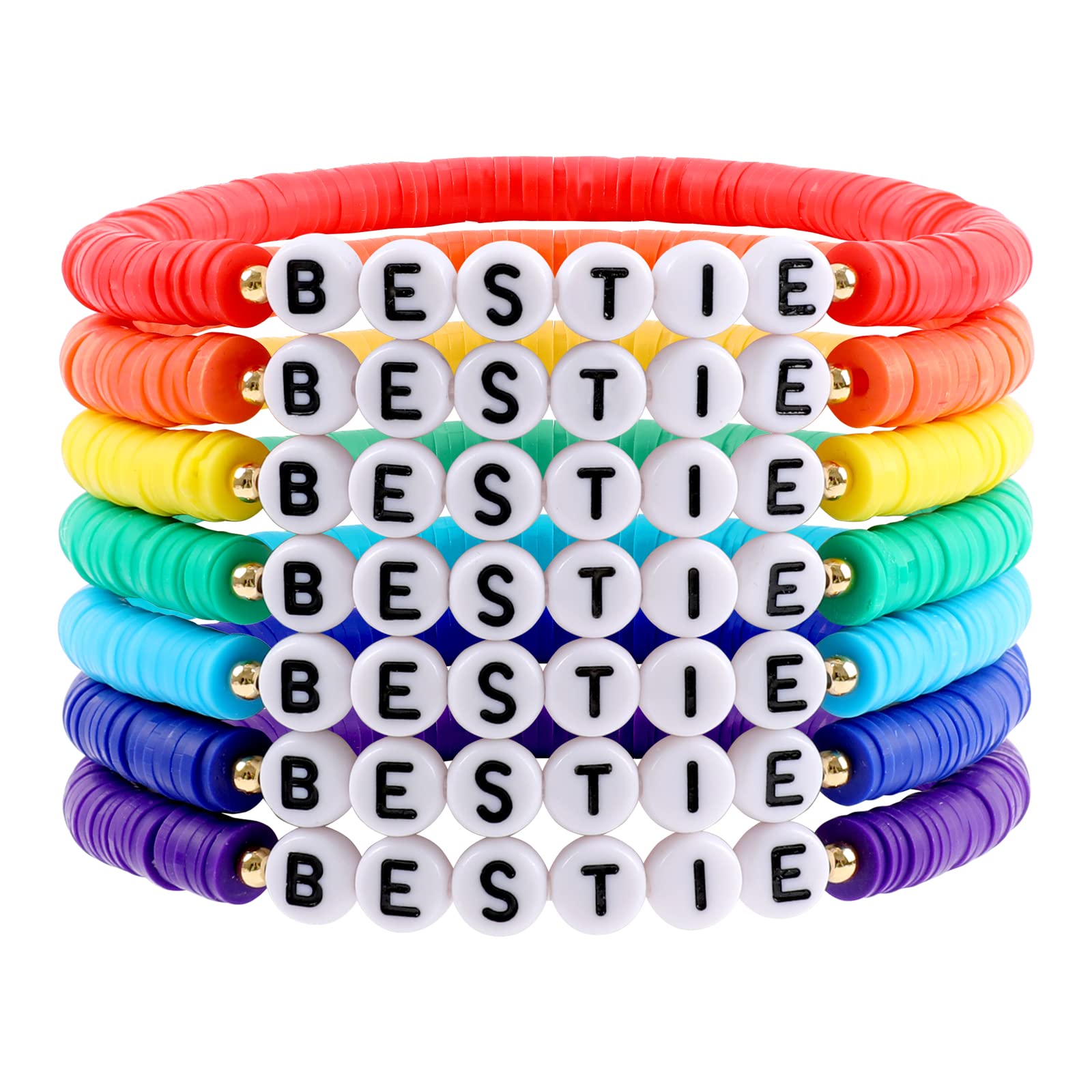 Miss Rabbitrainbow Heishi Surfer Bracelets Set For Women Girls