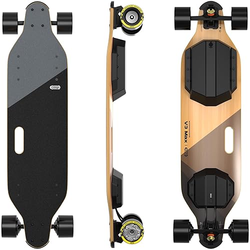 MEEPO Campus V3 Series/Envy Electric Skateboard with Remote, Top Speed Up to 29 Mph, 4 Speed Smooth Braking, Easy Carry Handle Design, Suitable for Adults & Teens