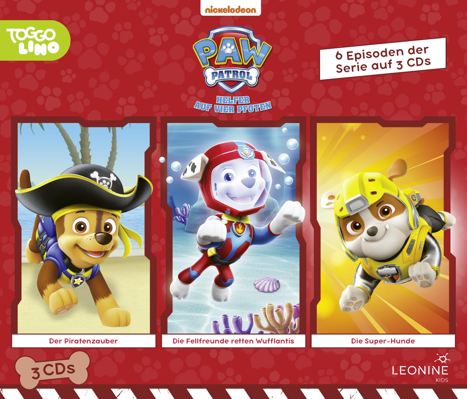 Coffret Audio Paw Patrol - 3 Disques d'Aventures