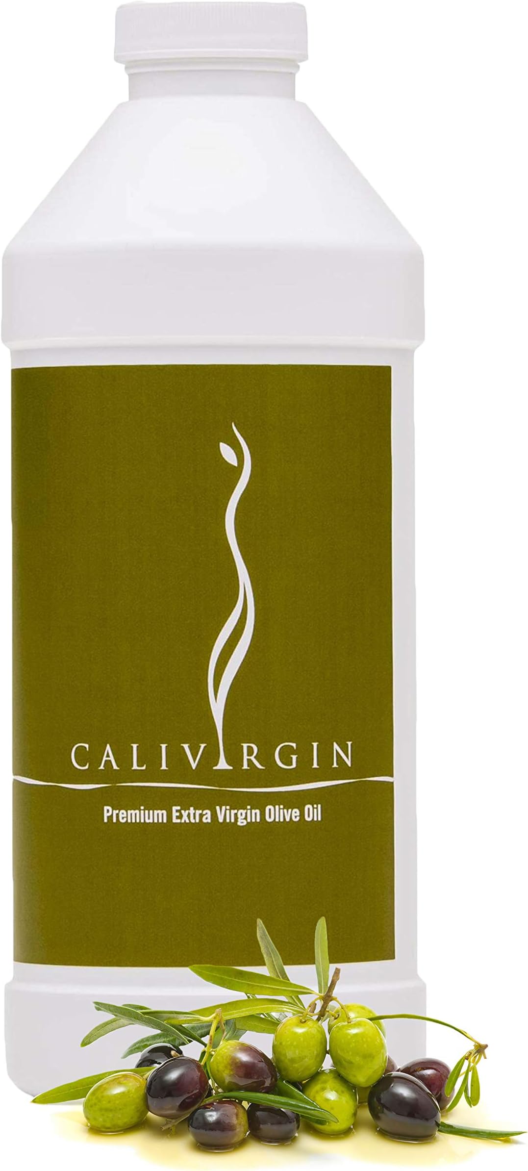 Premium Extra Virgin Olive Oil (1 Liter Refill Bottle) - Organically and Sustainably Produced in California - Gold-Medal Winner