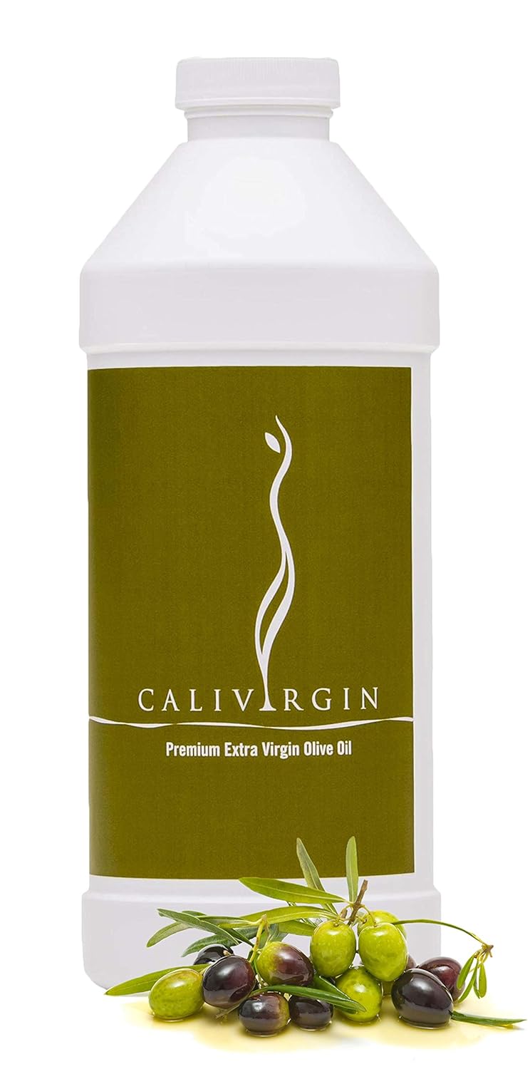Calivirgin Premium Extra Virgin Olive Oil (1 Liter Refill Bottle) - Organically and Sustainably Produced in California - Gold-Medal Winner