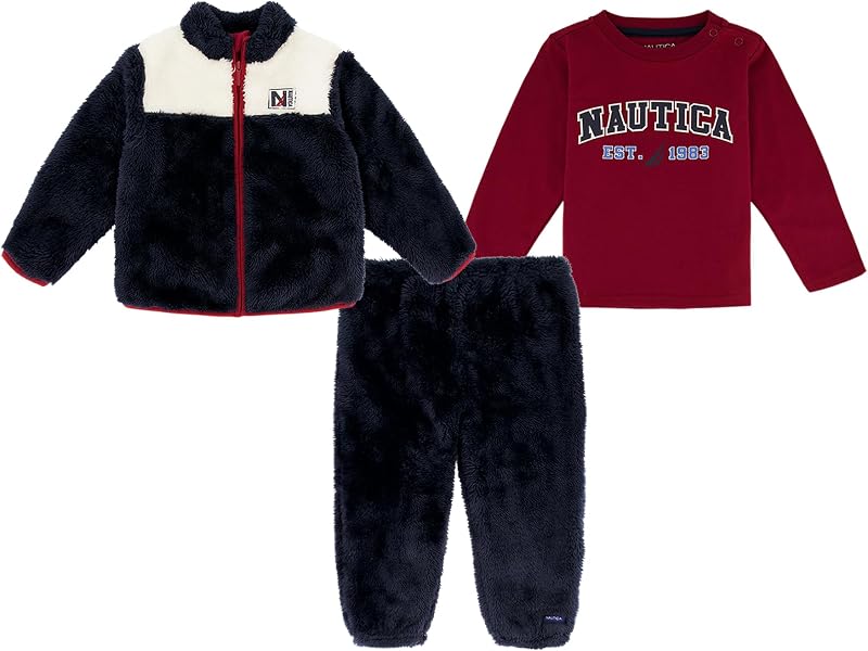 Nautica Conjunto de 3 piezas de campera y pantalón para bebé