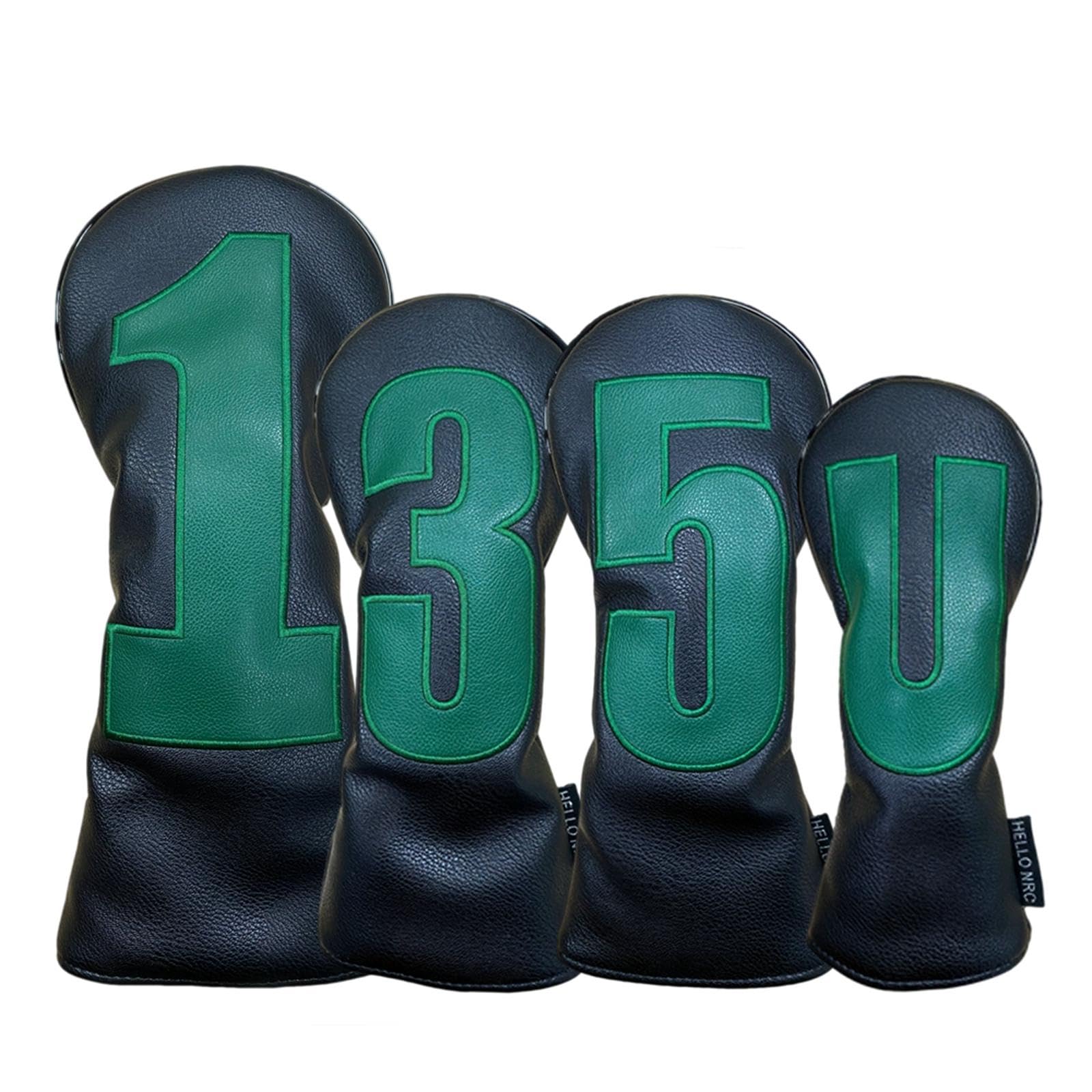 Oshhni Couvre-tête de Club de Golf en Cuir PU, Protection pour Bois, Doublure en Velours, imperméable, Couvre-Chef en Bois de Golf, Cadeau pour