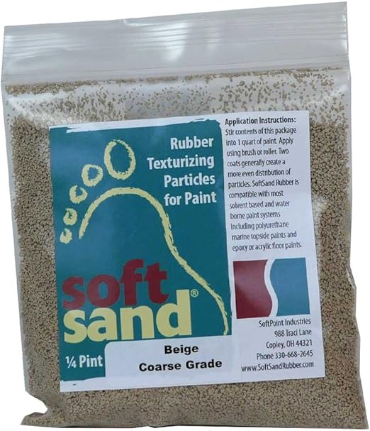 SoftSand Rubber Particles SR101 NonSkid Coatings (4 Ounce Coarse