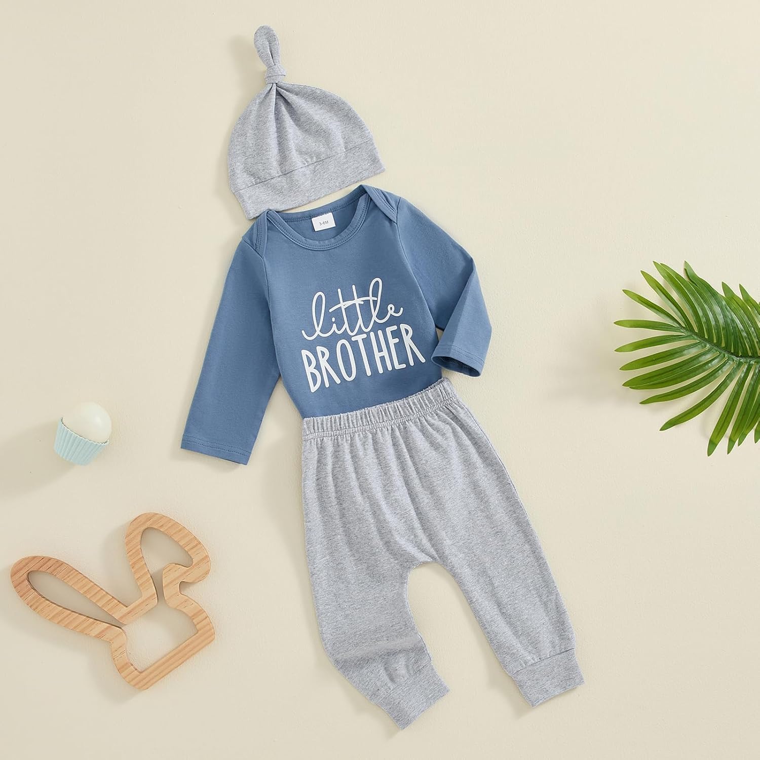 Little Brother Newborn Outfit T-Shirt Romper Top and Pants Sets Baby Coming Home Hospital Clothes Summer Clothing - Image 6