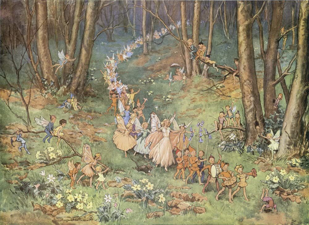 Margaret Tarrant The Fairy Way Gift Wrap Poster Wrapping Paper 1 Sheet Rolled