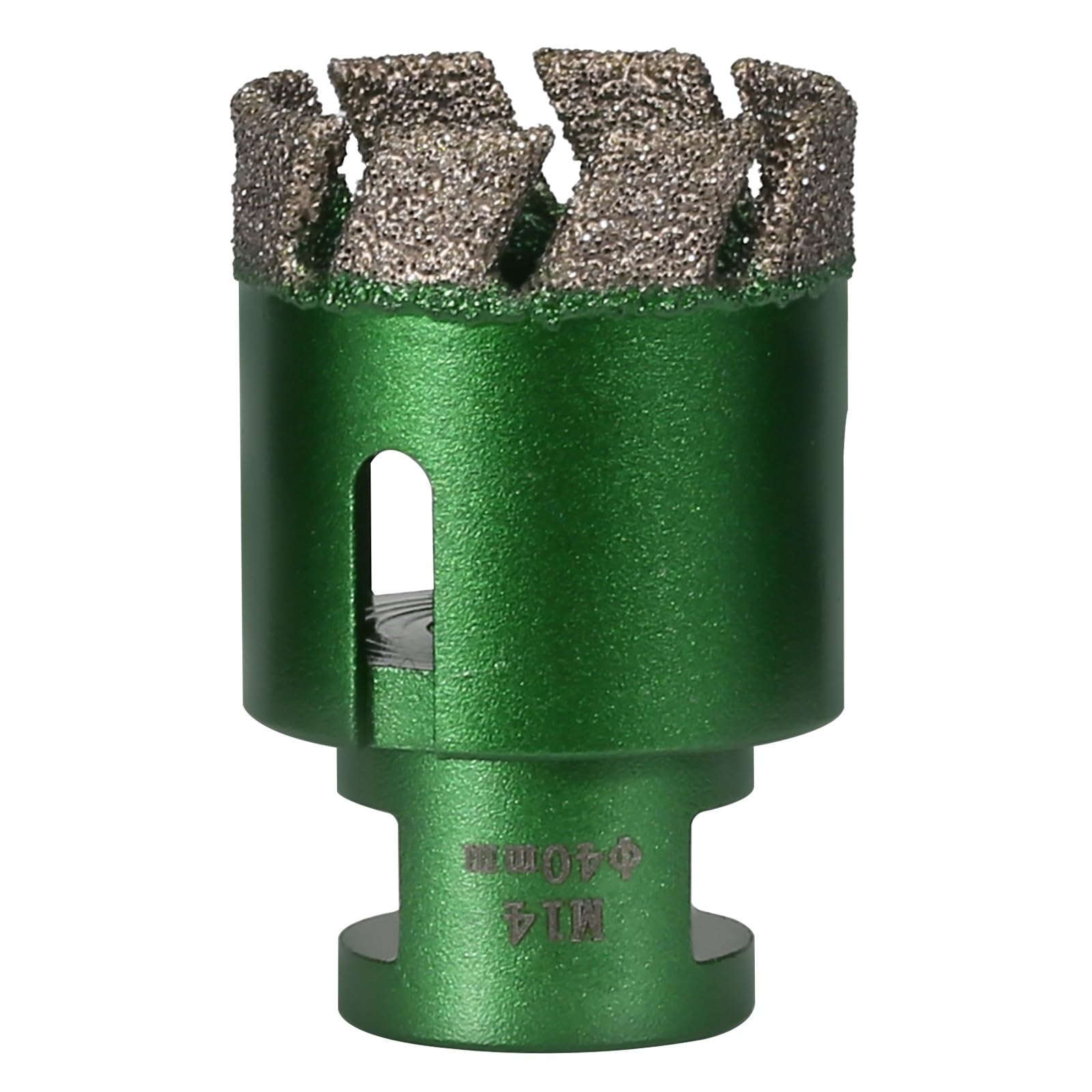 Vearter 40 mm Diamond Core Drill Bit, M14 Thread Connection Masonry Hole Saw