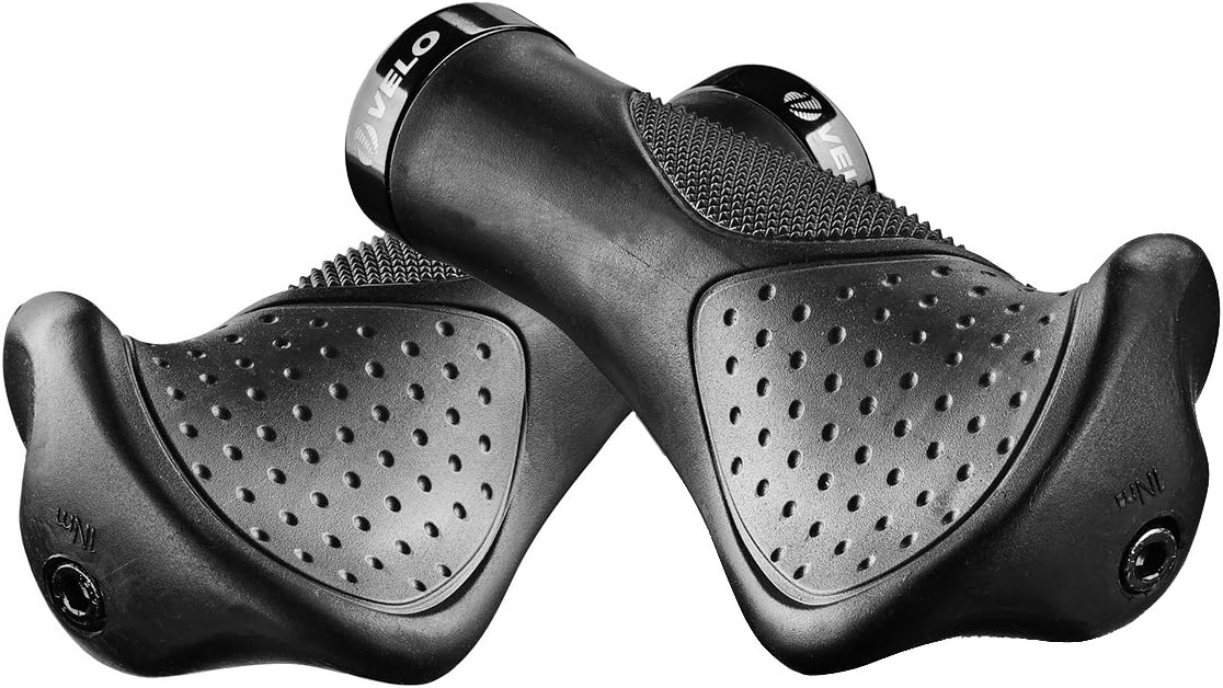 Ergonomic Anatomic Handlebar Grip Triple Density Bar-end Extensions Soft Anti Slip Absorb Shock CNC G2 Lock Comfort for Bicycle MTB XC FR BMX Cyling