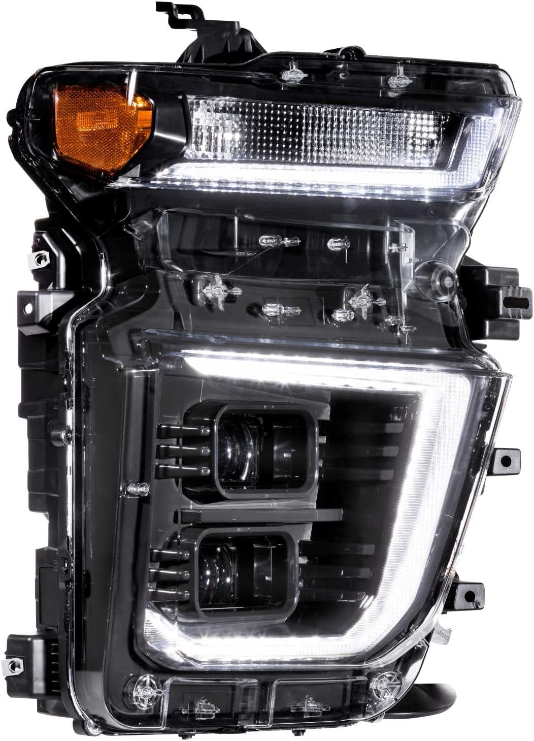 Morimoto XB Hybrid LED Headlights Fits 2020-2024 Chevrolet Silverado HD 2500/3500, Plug and Play Headlight Assemblies with UV Lens Coating (LF546)