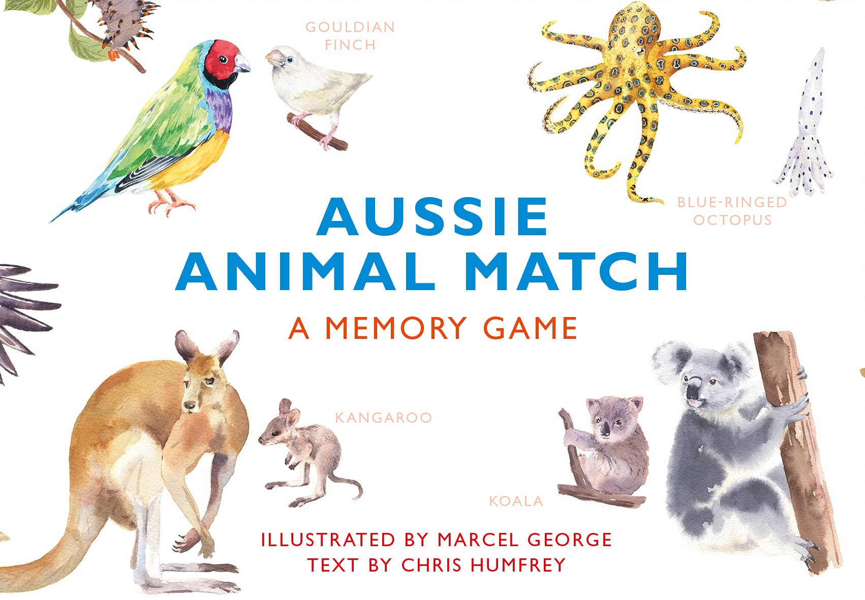 Aussie Animal Match: A Memory Game by Chris Humfrey CARDS / POSTCARDS