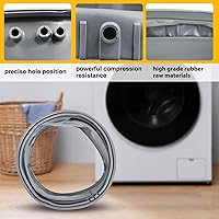 Vista 5 de 2025 Upgrade 4986ER0004F Junta de puerta de lavadora compatible con lg, lavadoras Kenmore, repuesto 4986ER0004J, 4986ER0004K, sello de goma