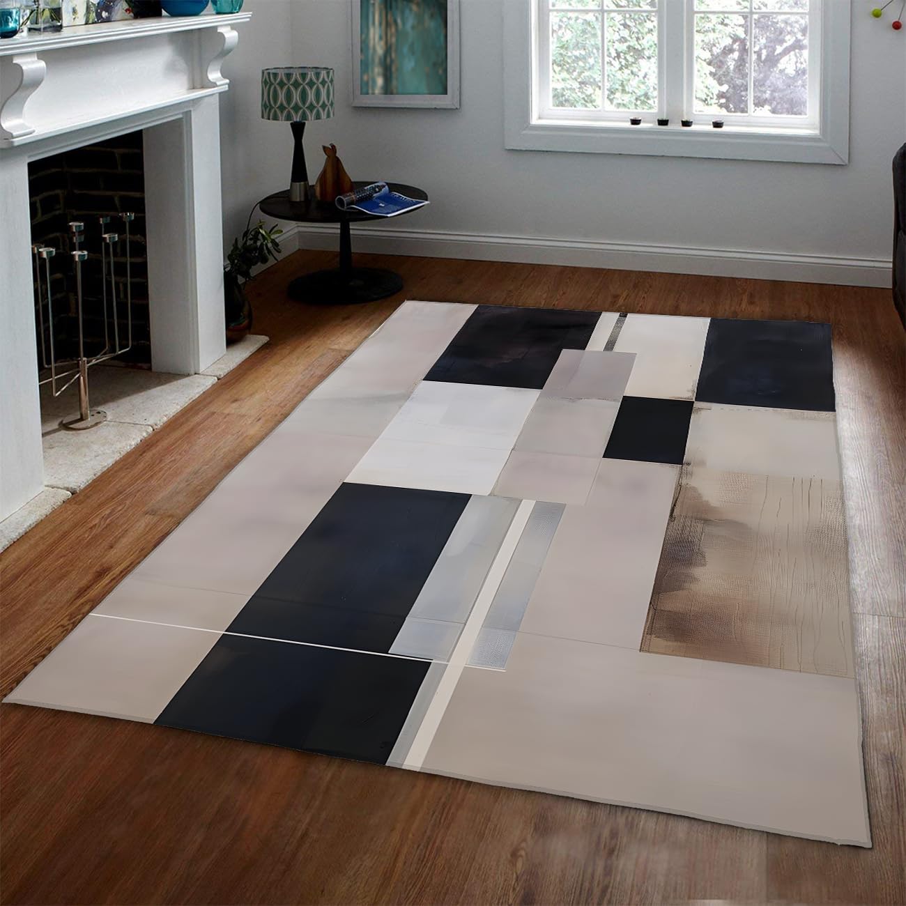 Tapis de cuisine doux et fin moderne 160x230cm antidérapante lavable