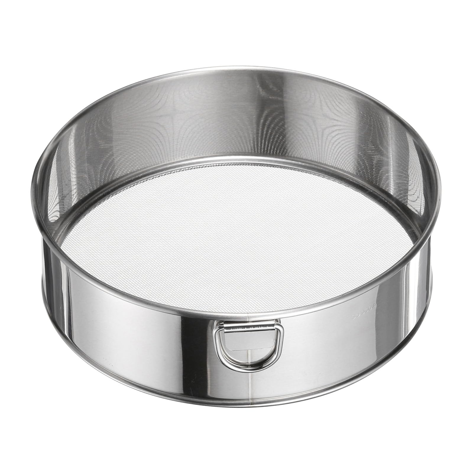 QUARKZMAN Setaccio per Farina in Acciaio Inox 304, 15Cm 40 Mesh Setaccio Rotondo Mini Setaccio A Maglia Fine per Cottura Torta Pane, Argento