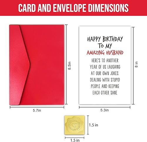 Miniatura 2 de GYYsweetus Tarjeta de feliz cumpleaños para novio, divertido regalo de cumpleaños para un novio increíble de parte de su novia (risa de nuestros