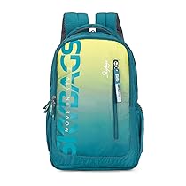 Skybags Unisex Blue Shiny Jacquard 22L Backpacks