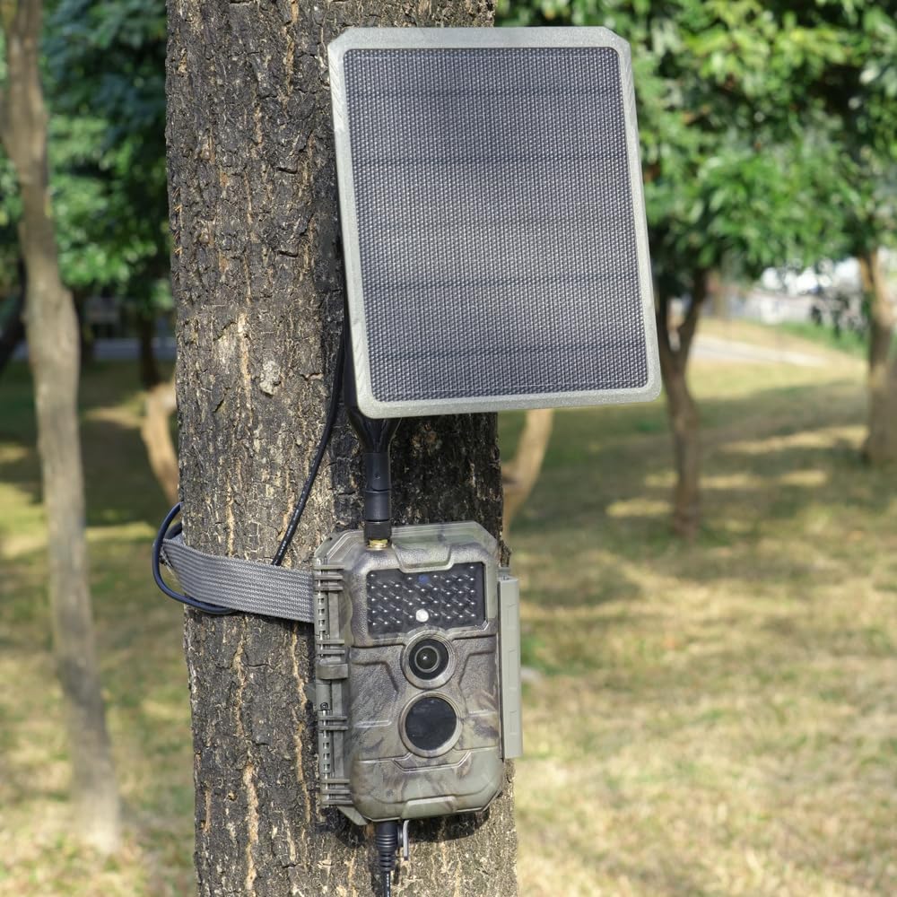 GardePro SP300 panel słoneczny do foto-pułapki, wtyczka 5,5 x 2,1 mm, do kamery myśliwskiej GardePro E6P, E6P Max (E6PMB), E8P, E8P Max (E8PMB), X20 Pro Max (X20PLMB), X50 Pro Max (X50PLMB)