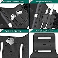 Vista 6 de VUP Soporte desmontable para teléfono para correr, brazalete giratorio de 360° para iPod, reproductor de MP3, iPhone, se adapta a todos