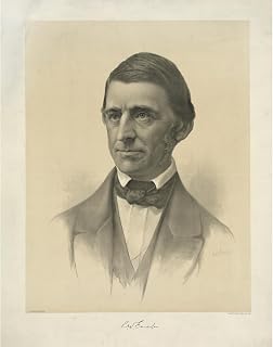 R.W. Emerson (1881) Unframed Art Print Giclee Poster by Armstrong & Co. Lith. - Ready for Framing with Customization Sizes 8x10, 11x14, 16x20, 24x31, 36x46 and 47x60 inches