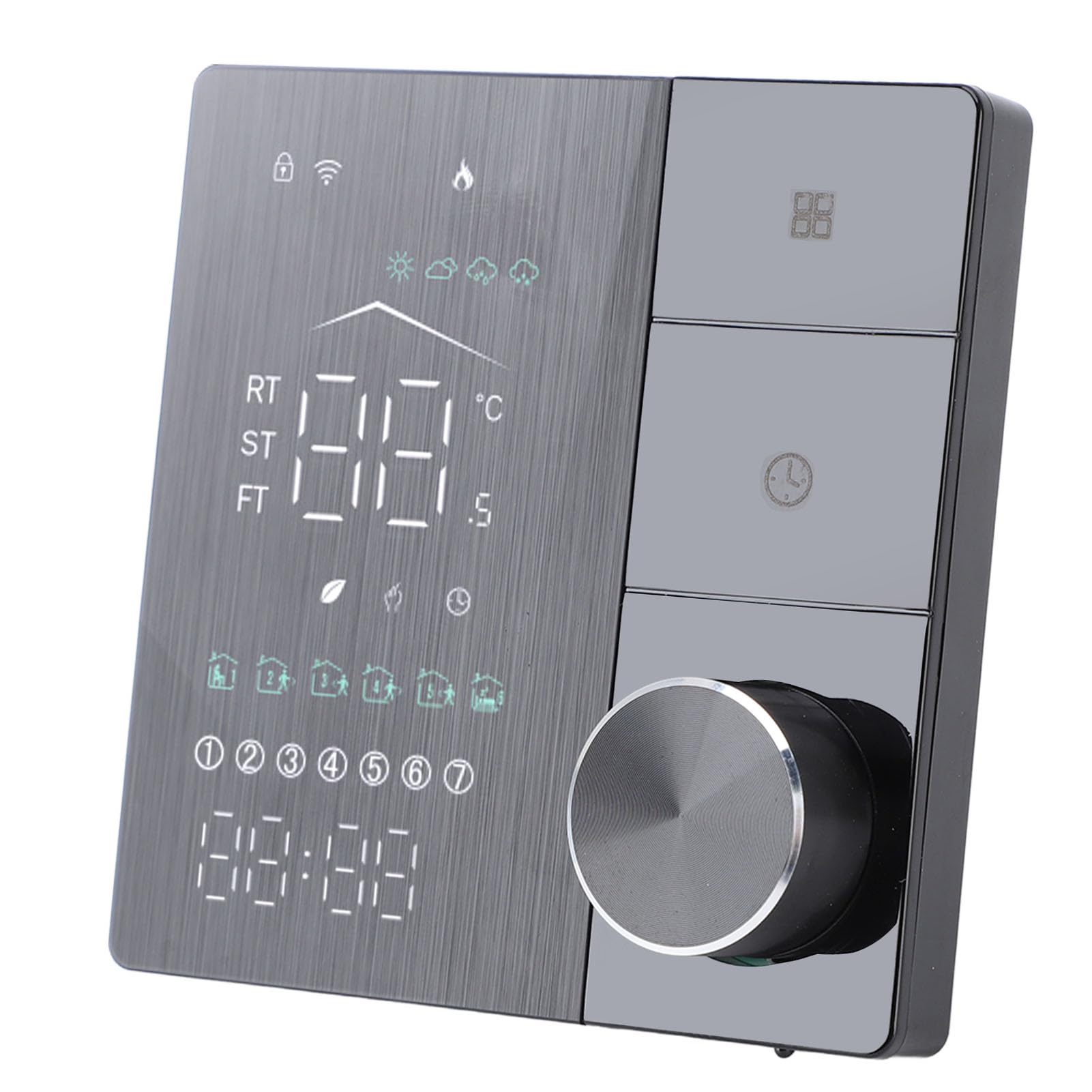 Hyuduo Intelligenter Elektrischer Heizungsthermostat mit KI-Technologie, Energiesparender Programmierbarer Digitaler Thermostat für Heimbüro, Wechselstrom 95 V–240 V, Sprachsteuerung für Xiao Ai