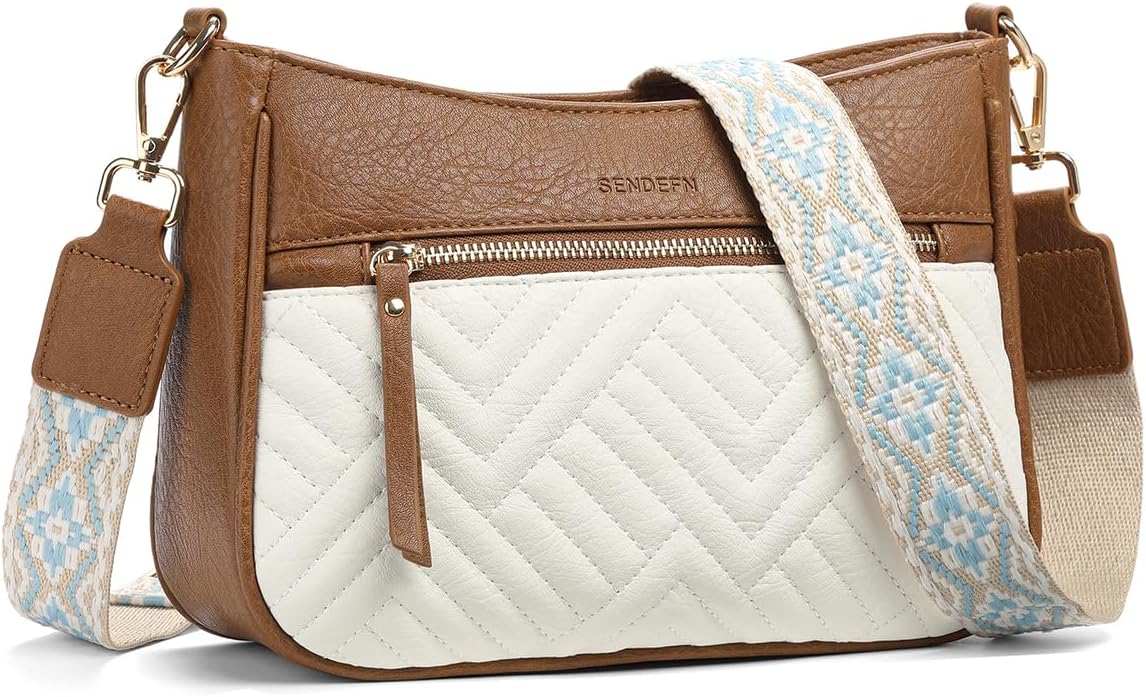 SENDEFN Leather Tote Bag for Women Work Shoulder Bag Large Top Handle Handbags and Ladies Travel Purse with Zipper Pocket - Image 9