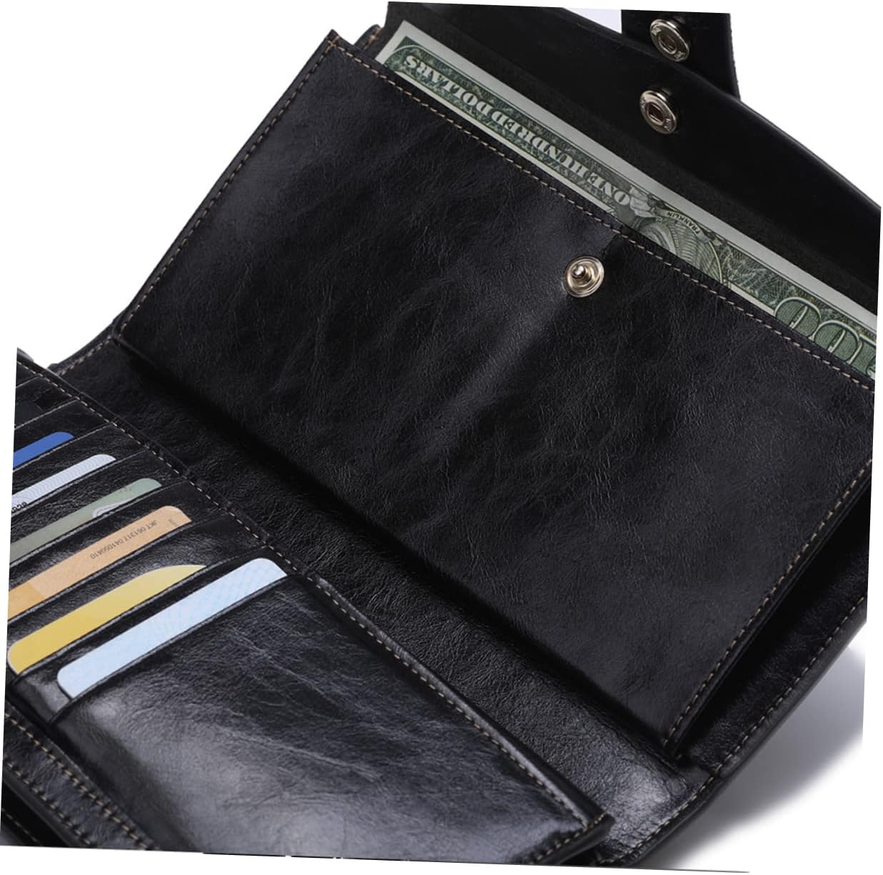 LIFKOME Women Wallet Rfid Card Case Slim Folding Purse Billfold Pockets for Daily Use