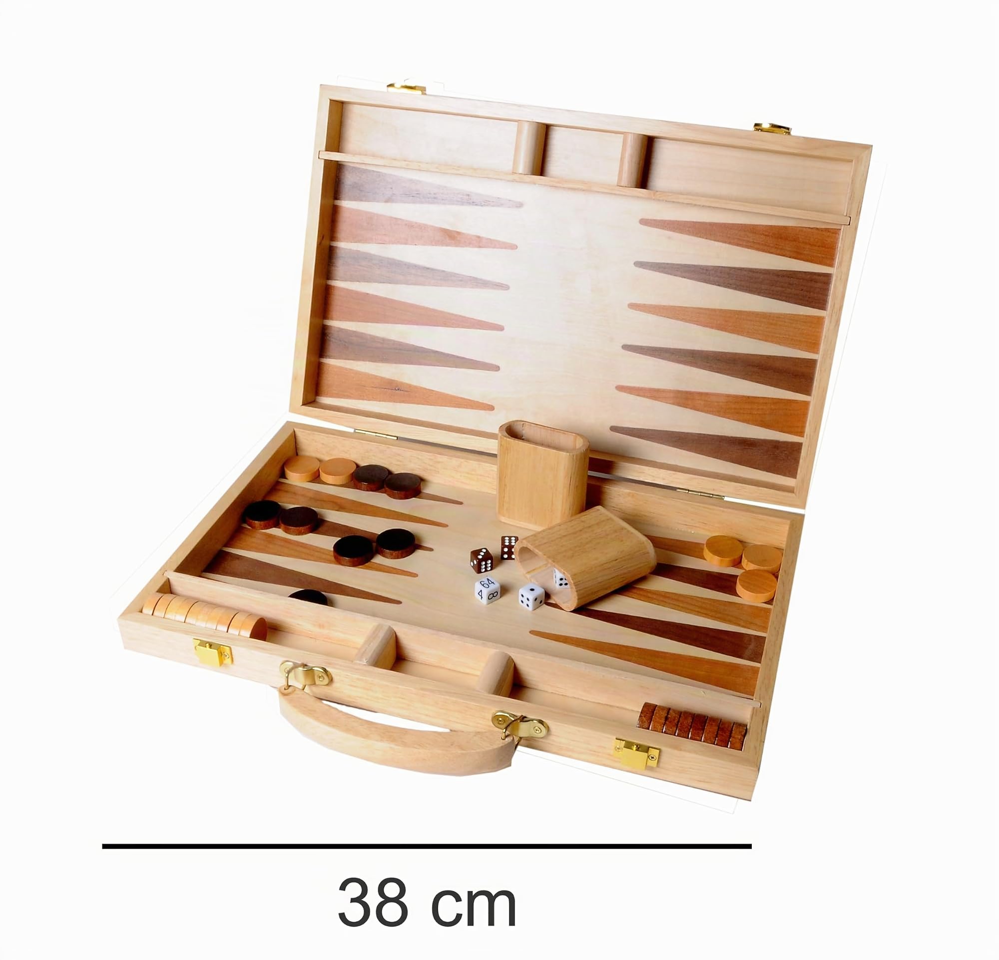 Engelhart - Juego de Backgammon de Madera con Incrustaciones - 150536