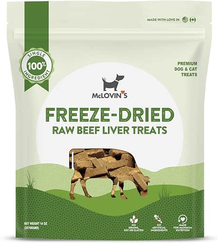 McLovin's Pet Freeze Dried Raw Beef Liver Dog Treats and