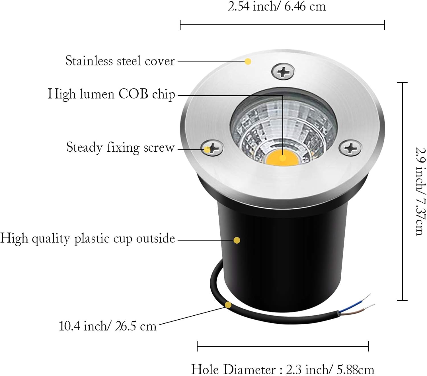 Blасk Frіdау - 50% оƒƒ Low Voltage Landscape Ground Lights LUYE Outdoor Garden Well Light 5W 12V 24V Low Voltage Landscape Lighting IP67 Waterproof Bright In-Ground Lights for Lawn Pathway Yard Driveway Patio Light(10 Pack)