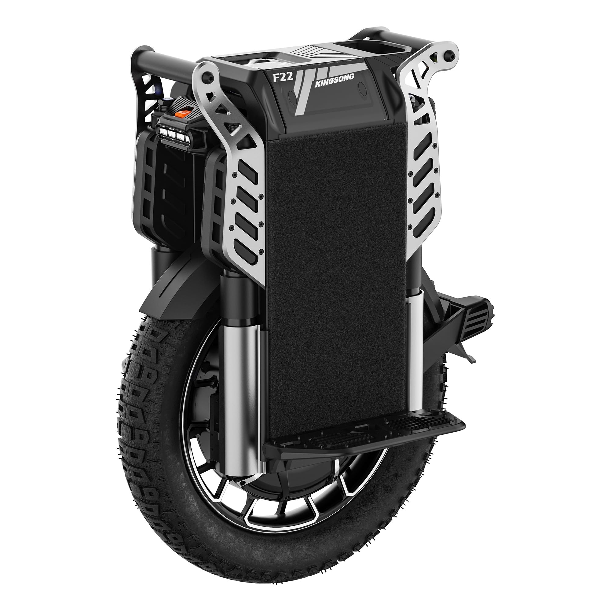 KINGSONG Gyroroue Electrique F22 Pro, Adulte, Noir, Taille Unique EU, Suspensions, Moteur 5500W, Autonomie jusqu'à 160km, 25km/h, Pneu Gonflable 20", Tout Terrain et Puissante