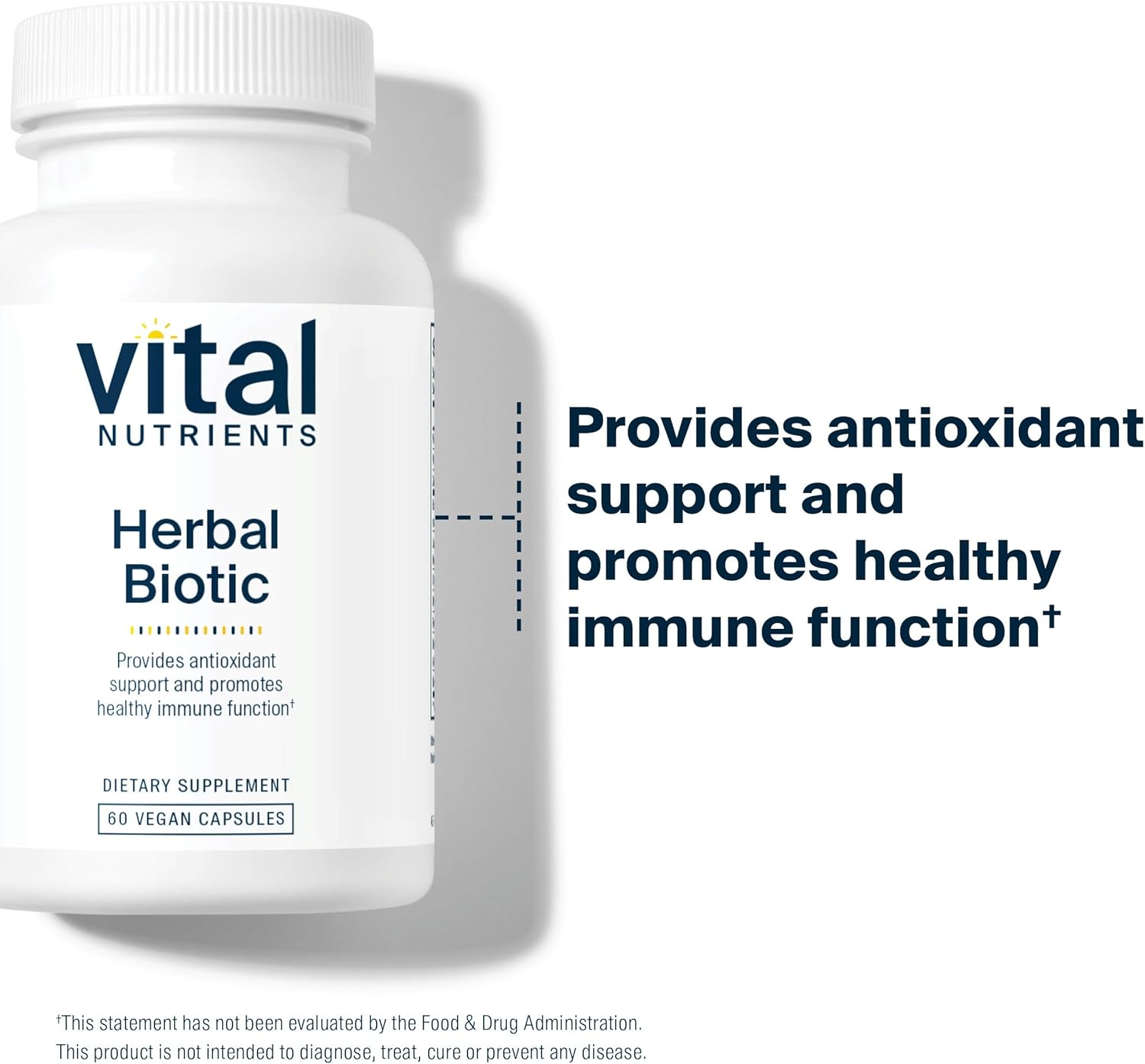 Vital Nutrients Herbal Biotic - Herbal Immune Support Supplement - Antioxidant Support Promotes Healthy Immune System - Gluten, Dairy, Soy Free - Non-GMO - 60 Capsules - Image 7