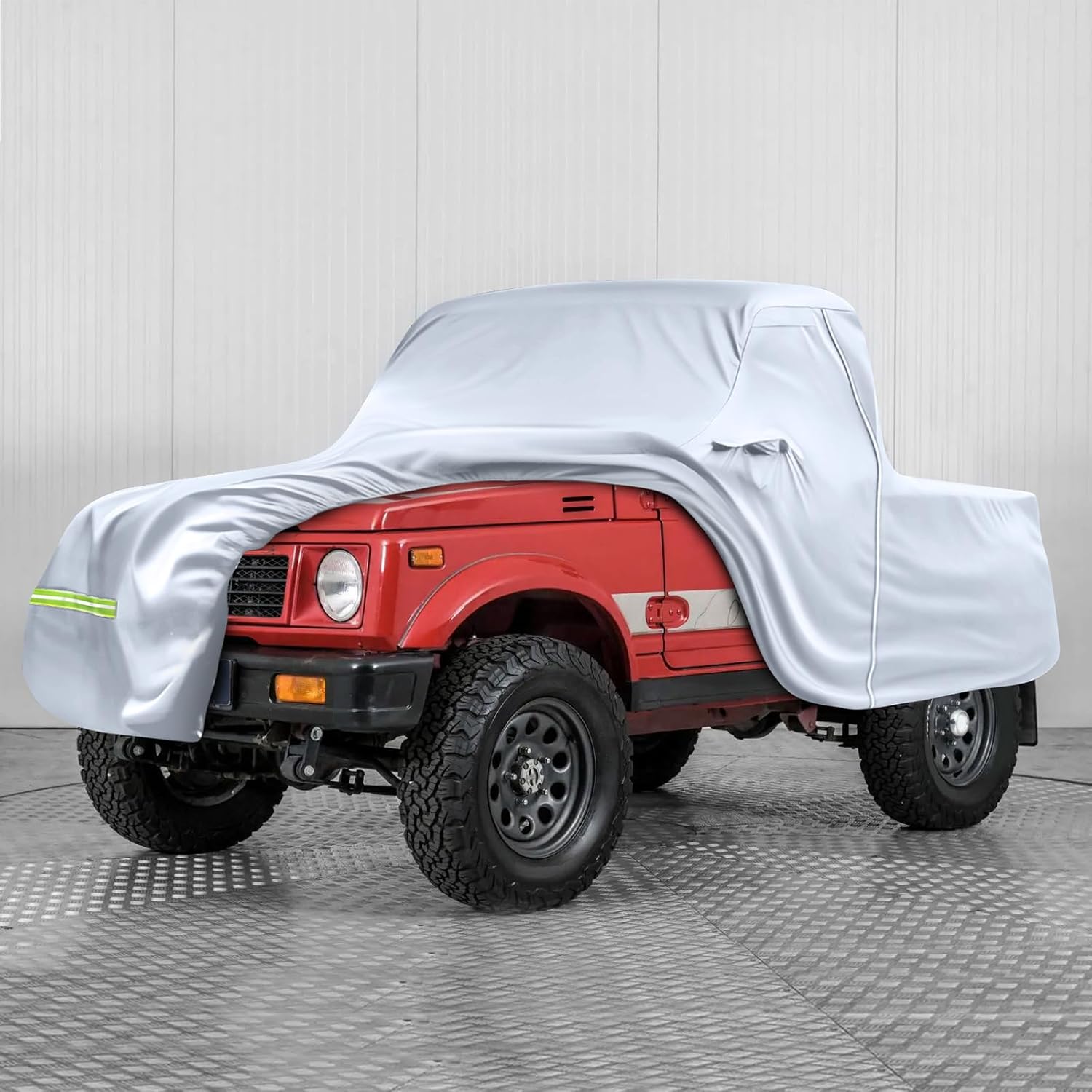 Car Cover Compatible with 1985-1994 Suzuki SJ413/Samurai, Custom Fit 300D Heavy Duty Oxford with Cotton All Weather Full Car Cover