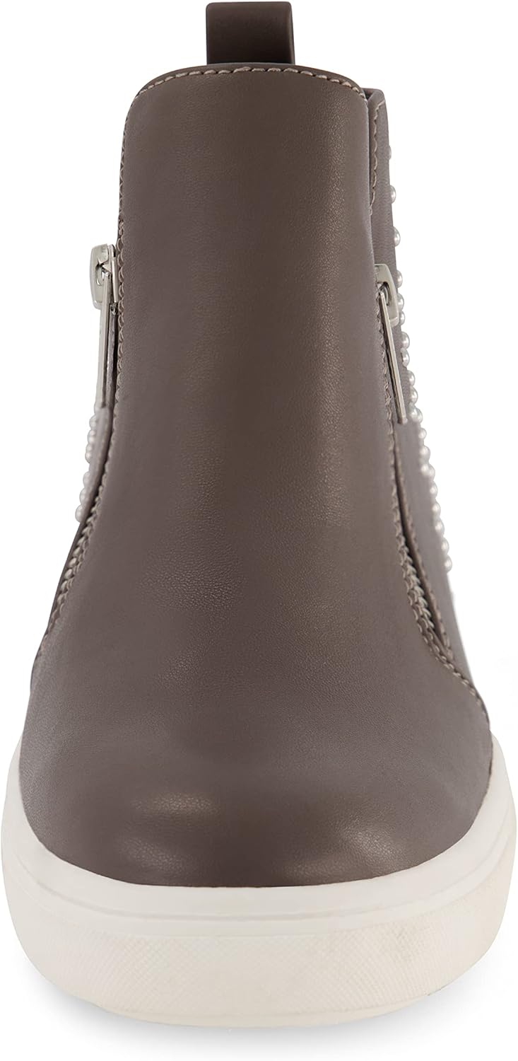 CUSHIONAIRE Women's Hollywood studded Hidden Wedge sneaker +Memory Foam - Image 3