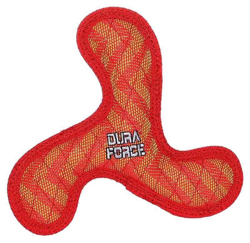 Brinquedo de Pelúcia Boomerang para Cães Tuffy® DuraForce® com Apito, Médio-Grande